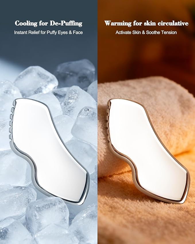 airogym 3 in 1 Stainless Steel Gua Sha Massage Tool - Professional Muscle Scraper for Soft Tissue Mobilization, IASTM Physical Therapy & Myofascial Release - Body Sculpting & Pain Relief Kit