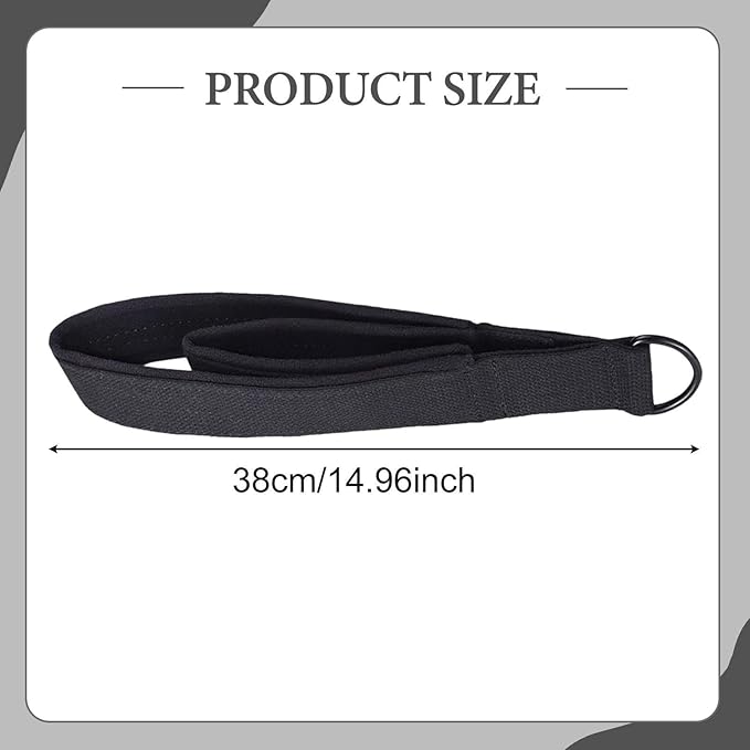 Pilates Straps with D Rings, Double Loop Exercise Straps for Pilates Reformer, Home Gym Equipment, 14.96 inch Length