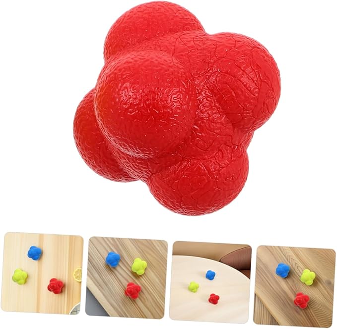 6pcs Reaction Speed Training Balls for Hand Eye Coordination Reflex Enhancement and Agility Training for Boy Girl and Adults Durable Elastic Reaction Balls for Sports Fitness