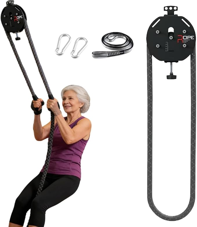 Endless Rope Trainer, 30kg/330lb Adjustable Resistance Trainer Machine, Suspension Endless Rope Pulley System| Closed-Loop Nylon Rope, Home Gym Rope for Interval Resistance Training