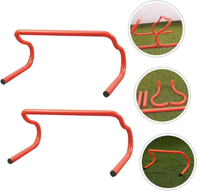 3pcs Agility Hurdles Set Lightweight Portable Speed Training Equipment for Soccer Basketball and Dog Agility Durable Adjustable Height Compact Design for Easy Storage and Transport