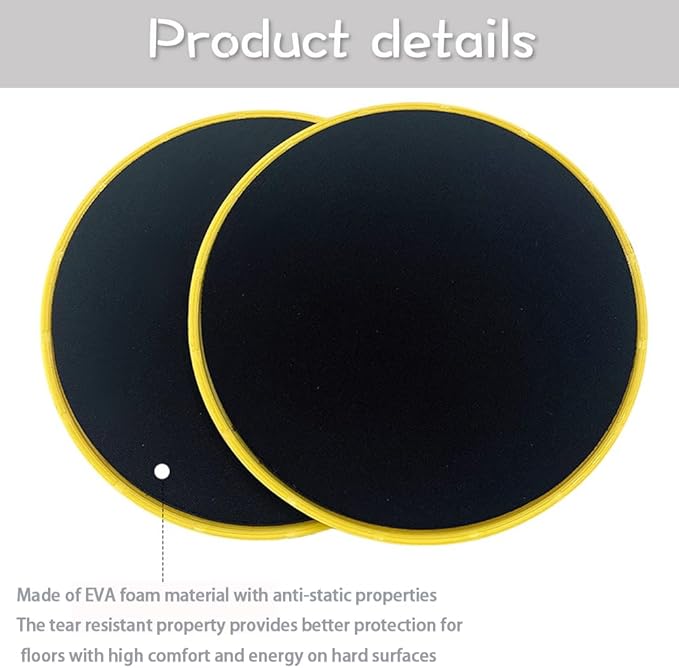 Exercise Sliders for Working Out Pilates Fitness Discs for Men and Women Workout Sliders for Core Strength and Flexibility Home Gym Accessories 2 Pack