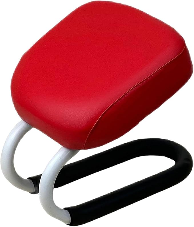 Kneeling Meditation Stool Prayer Stool with Anti Slip Cover Portable Meditation Bench Seat for Praying Adults Prayer, red