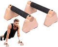 Portable Calisthenics Equipment Parallettes Bars Wooden Push Up Bars with Non-Slip Base, 7.8 Inch Handstand Training Blocks & Push Up Handles, for Home Workout Strength Training