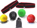2Pack Boxing Reflex Balls, Boxing Ball Headband Set,Reflex Punching Ball Boxing Equipment Improve Speed and Hand-Eye Coordination for Men, Kids Boxing Equipment