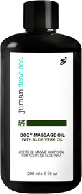 Juman Dead Sea Body Oil for Massage Therapy | Infusion of Aloe Vera Essential Oil | for Silky & Softer Skin | Body Moisturizer & Skin Lubricant | 6.76 OZ