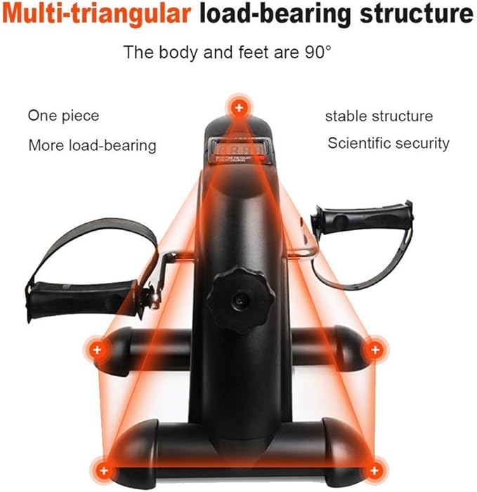 Pedal Leg Exerciser, Mini Equipment Exercise Bike for Elderly, Half-Length, Upper and Lower Limbs, Hand Legs