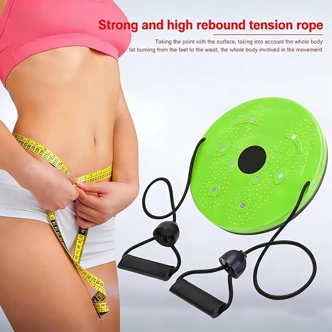Waist Sculptor, Twister Board with Handles and Pull Rope, 2026 New Waist Twisting Disc for Core Workout, Body Shaping Exercise for Abs, Legs, Buttocks, Hips, Home Gym Fitness Equipment for Women