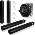 Weight Plate Holder for Power Rack Attachment, Squat Rack Weight Storage for 2 inc Olympic Weight,Compatoble with 2x2, 2x3, 3x3 Power Cage, Fit 1"and 5/8" Hole