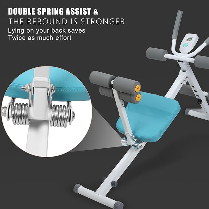 Rowing and Ab Machine 4 in 1, Multi-Functional Rowing Machine for Home Gym, Folding AB Workout Machine for Stomach Workout, Home Use Rowing Equipment 270 lbs Max Capacity
