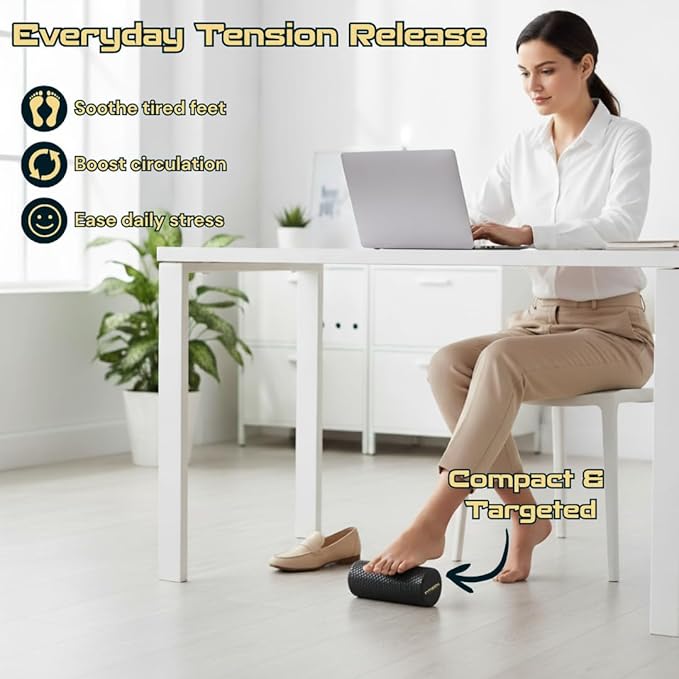 Fitizen Foam Roller – Muscle Massage Rehab Stiff Back Pain Physical Therapy Deep Tissue Firm Exercise Equipment Home Gym Stress Yoga Pilates for The Fit Citizen by FitNation