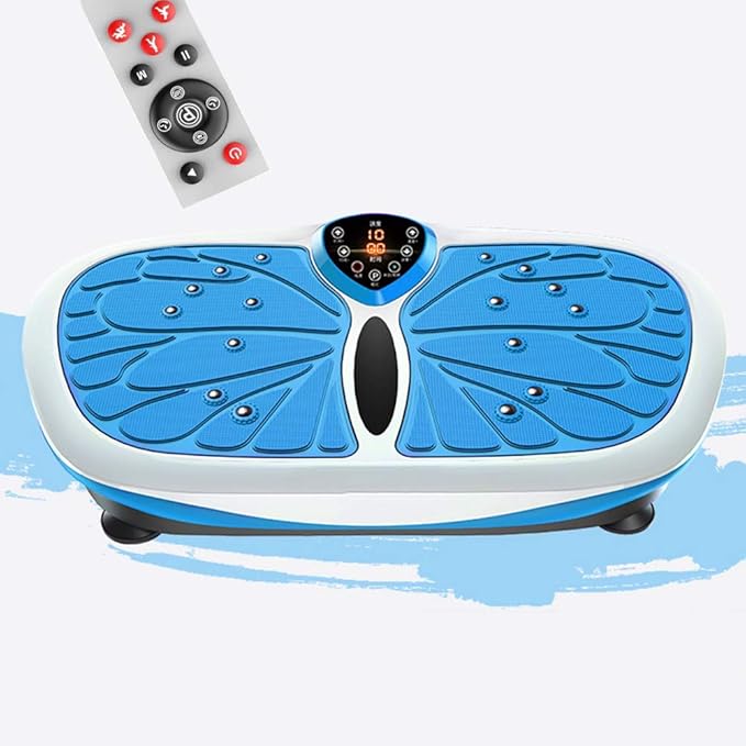 Vibration Exercise Machine,Vibration Platform Machines,99 Speed Adjust,Smart Screen,Low Noise,Load Bearing 150Kg,for Home Fitness (Blue)