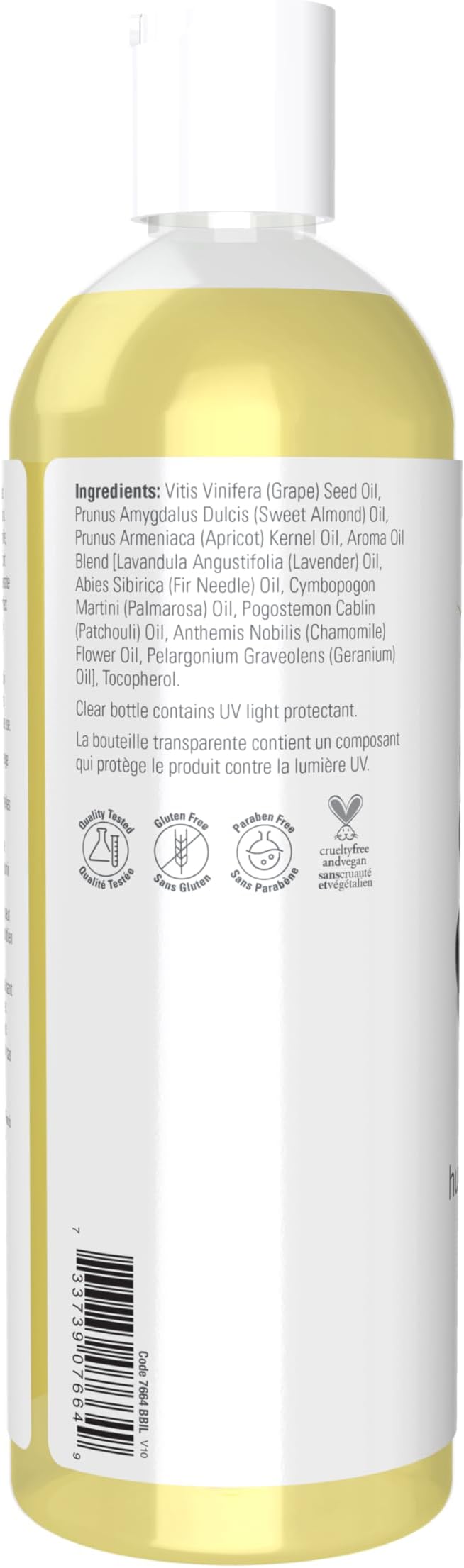 NOW Foods Solutions, Comforting Massage Oil, Vitamin Infused Blend, Soothing and Nourishing, 16-Ounce