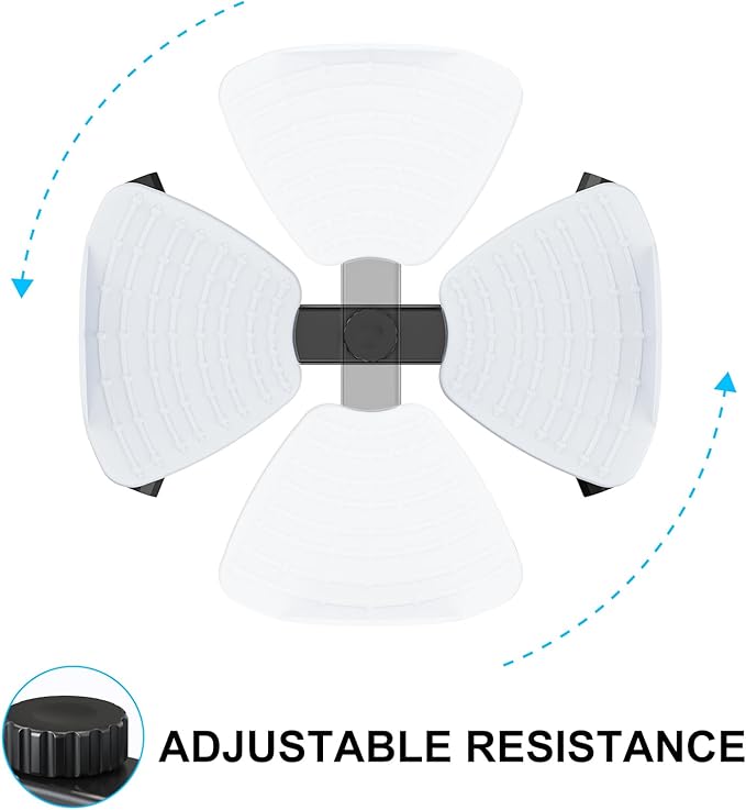 Waist Twister Machine with Resistance Band, Silent Exercise Twist Board for Core & Belly Fat Workout, Non-Slip Home Fitness Disc for Men & Women