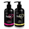 Passion Massage Oil for Date Night | Set of 2 Massaging Oils Lemon Crème & Tropical Paradise | All Natural with Almond & Jojoba | for Women & Men | Perfect for Full Body Relaxation & Aromatherapy