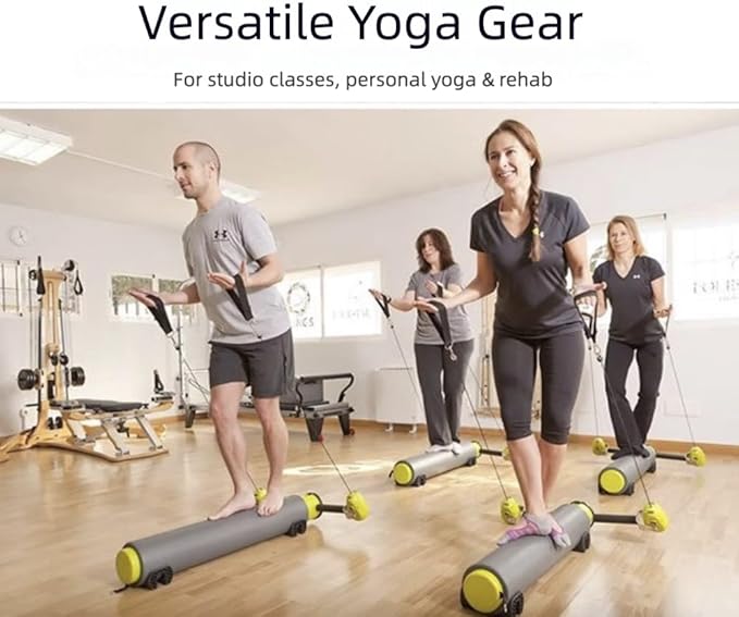 Pilates Bar, Fitness, Balance Strength and Agility Training Equipment, Roller Multifunctional Mini Core Bed Yoga Open Back Training, Waist, Abdomen, Legs, Buttocks and Arms Training Equipment