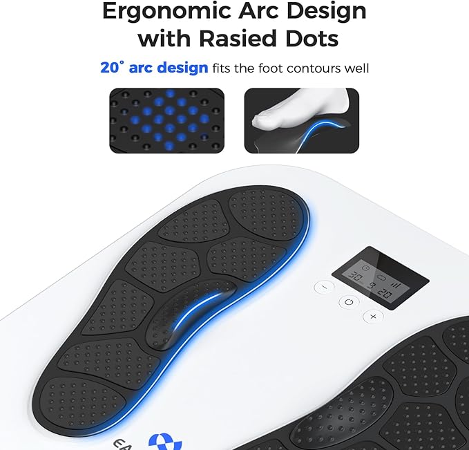 Foot Massager for Neuropathy, Rechargeable TENS EMS Foot Stimulator with 10 Modes 20 Intensities, Feet Circulation Stimulator for Neuropathy, Plantar Fasciitis, Gifts for Mom Dad