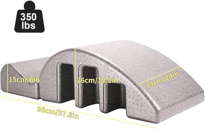 Compact Pilates S-Curve Trainer: Core Strength, Balance Equipment with Non-Marking Base - Lightweight for Home Fitness