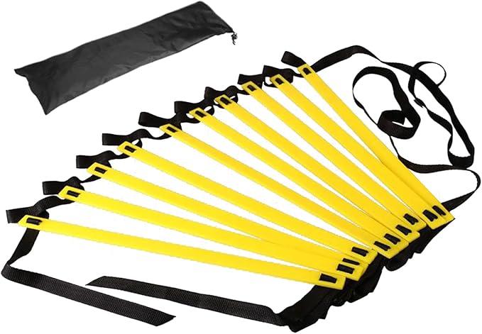 Agility Ladder – 500x40cm | Speed Agility Training Equipment Set | Speed Training Equipment for Athletes Sports Practice Adults Men Women Youth Athletes Professionals