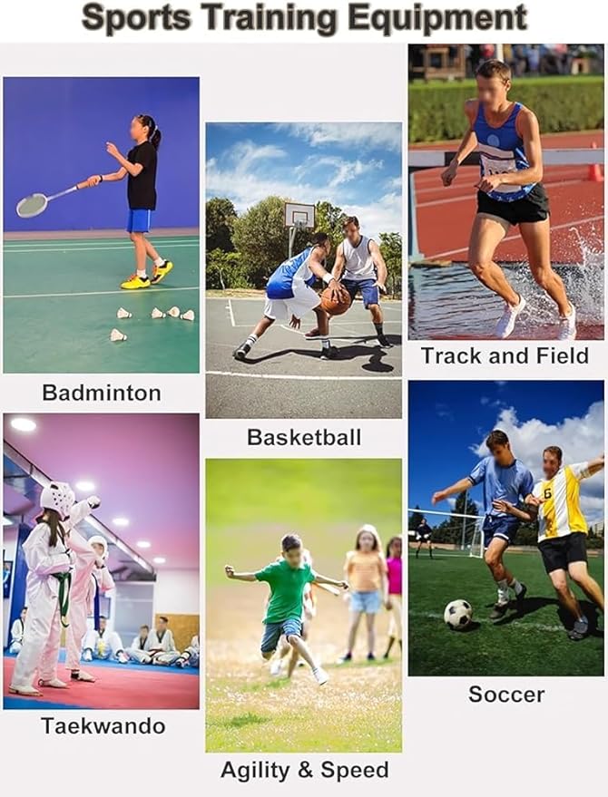Kids Portable Hurdles Training Equipment - Plastic Soccer Agility Workout Trainer Kit, 5 Pack Different Height Hurdles, Track and Field Practice Kit(Color:Yellow)