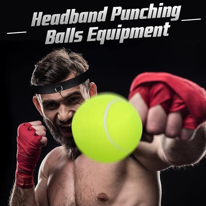 Zerone Boxing Reflex Ball, Boxing Ball with Headband Punching Balls Equipment for Focus, Speed, Punching Speed, Fight Hand Eye Coordination Training