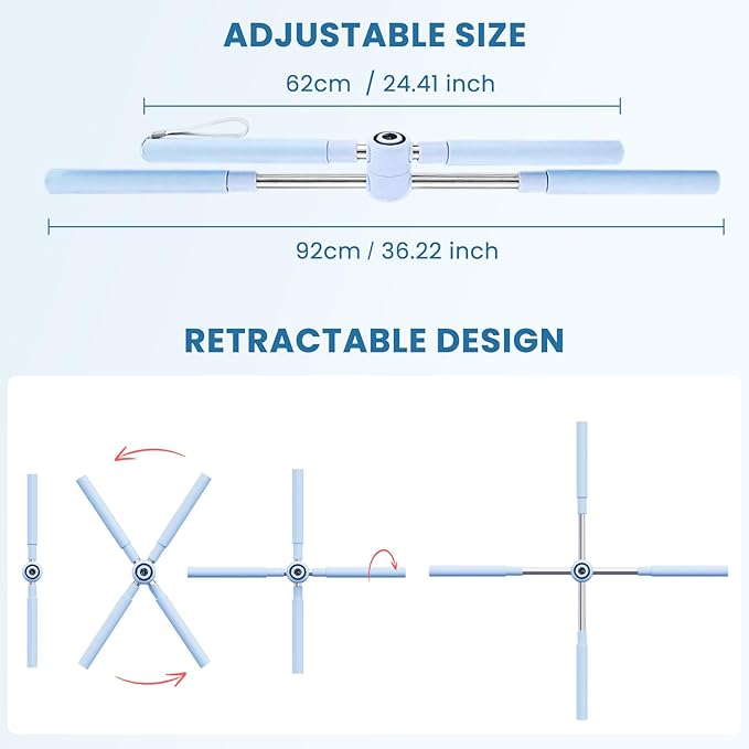 Yoga Stick, Posture Correction Stick for Women and Men, Relieve Back Pain, Upper and Lower Back Stretchers and Straighteners, 24.4-36.2 Inch Stretching Stick Neck Hump Corrector Stretching rod