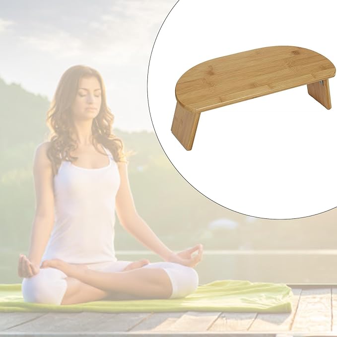 Compacts Bamboos Meditations Benches Multifunctional Kneeling Wood Benches for Home Or Outdoor Use