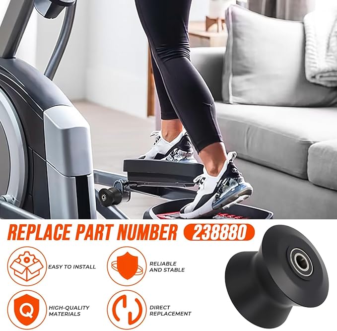 Elliptical Leg Roller 238880 -Fit for Proform Freespirit Gold's Gym HealthRider NordicTrack Reebok (Icon)