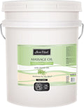 Bon Vital' Therapeutic Touch Massage Oil, 5-Gallon Pail, Unscented Massage Oil for Massage Therapy With Olive Oil, Lightweight Non-Greasy Formula, Professional-Grade for Dry Skin and Sore Muscles