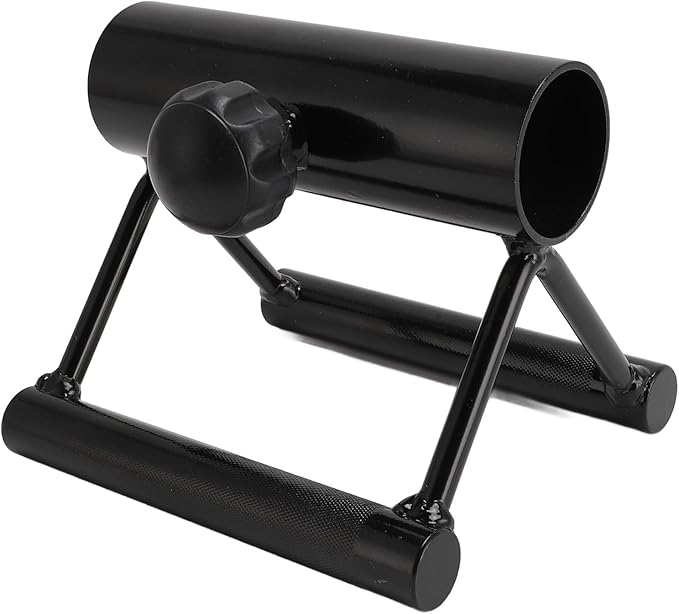 V Bar Landmine Handle Attachment for Barbell Bar, Iron Double D Row Handle, Strength Training Equipment for Home Gym, Secure Locking Knob for Stable Workout, Versatile Fitness