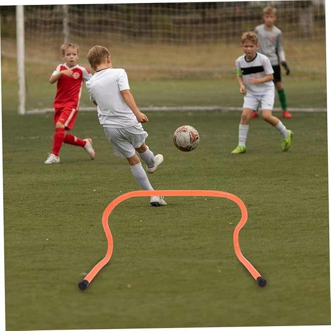 3pcs Agility Speed Hurdles Training Equipment 15cm Plastic Football Soccer Track Hurdles for Youth Sports Conditioning and Coordination Drills