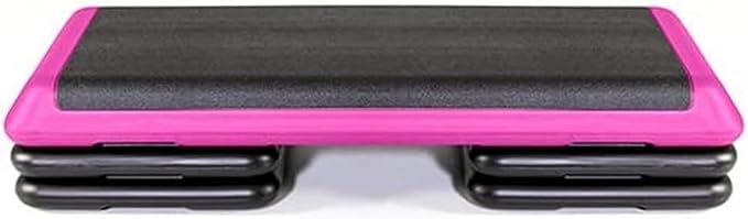 The Original STEP Exercise Step Platform, Health Club Size Stepper for Exercise at Home with 4 Stackable Risers for Height Adjustments
