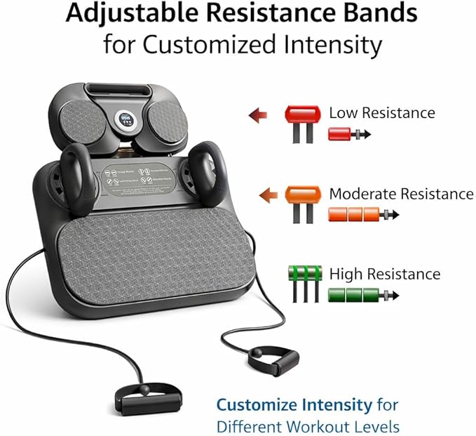 Pilates Exercise Board for Women – Adjustable Resistance Home Workout Board with Resistance Bands, Full Body Toning, Core Strength & Flexibility Training for Indoor Fitness