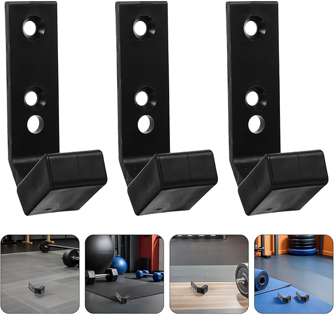 GANAZONO 10pcs Barbell J Hooks for Squat Rack Heavy Duty Pa/pp Plastic Barbell Holder Gym Storage Attachments Fitness Equipment Rack Accessories for Home Gym Strength Training