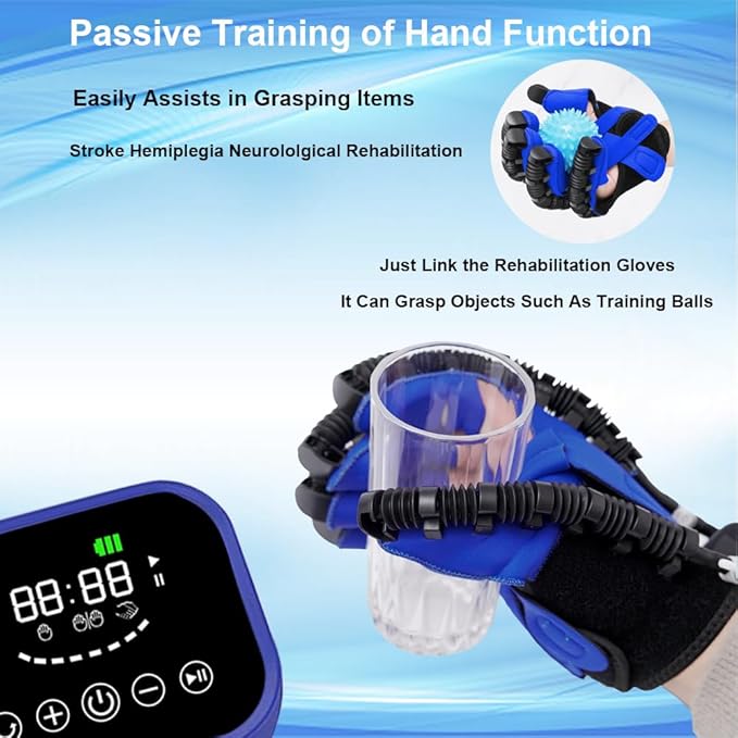 Rehabilitation Robot Gloves for Hemiplegia Stroke Cerebral Palsy,Stroke gloves,Hand Restorey Equipment(Left Hand-S)