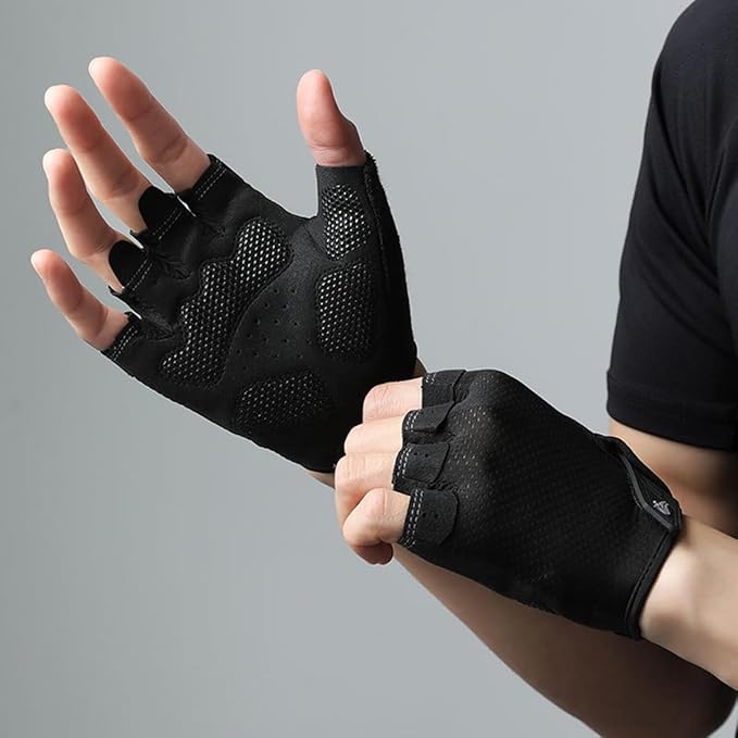 Workout Gloves for Women Men, Breathable Fingerness Gym Glove, Lightweight Exercise Weight Lifting Gloves