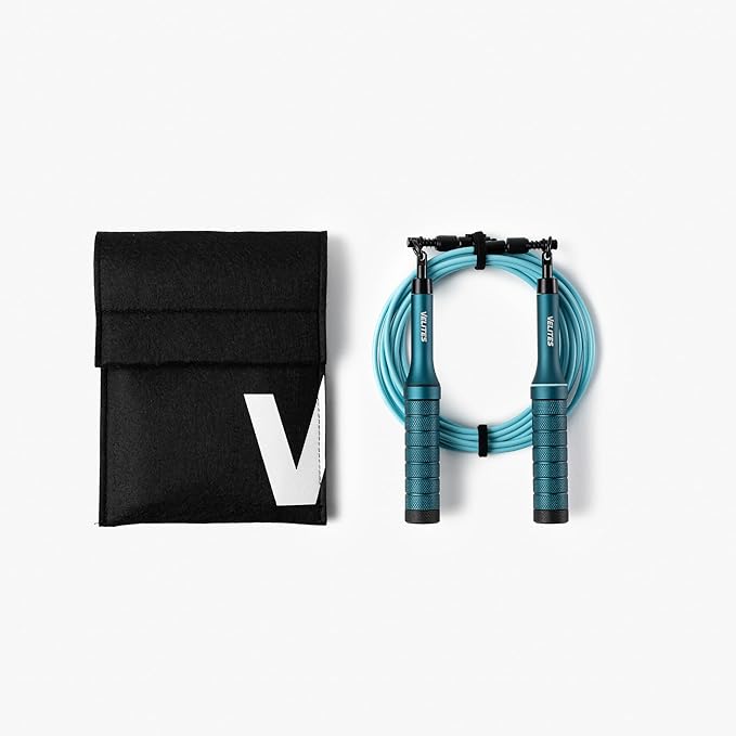 Velites - Earth 2.0 Jump Rope - Official CrossFit® Games Rope - Professional Aluminum Speed Rope for Double Unders, Fitness & Boxing - Includes 4mm Cable & Carrying Bag -