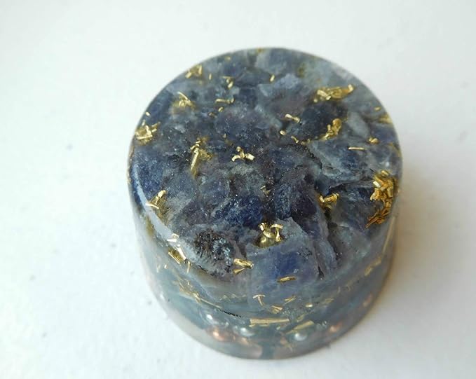 Iolite Orgone Generator Energy Accumulator 528Hz/7.83Hz/Advance Harmonics Many Beautiful Ingredients and Colors! (Iolite)