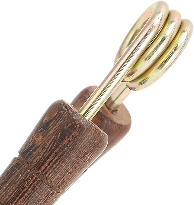 Hand Grip Strengthener, Wood Handle Hand Grip Strengthener, Wrist & Forearm Hand Exerciser Metal Grip Strength Trainer Hand Grip Finger Strengthener