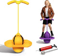Balance Jumping Ball, 2026 Upgraded Jumping Hopping Ball with Handle and Pump, High Jump Toy Bounce Jump Trick Board for Beginners and Adults