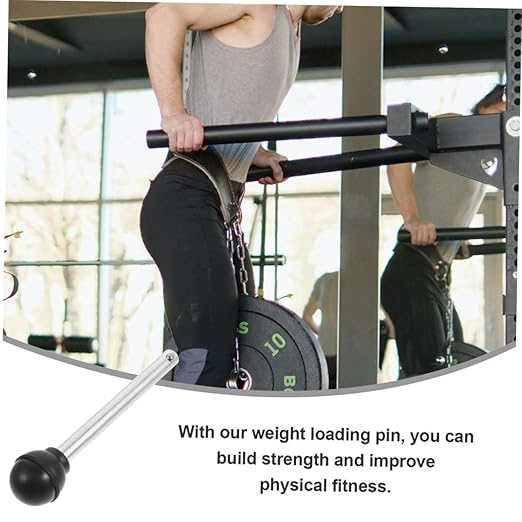 2Pcs Weight Stack Pin for Fitness Equipment Sturdy Steel Ball Head Loading Pins Gym Weight Machine Attachment for Strength Training and
