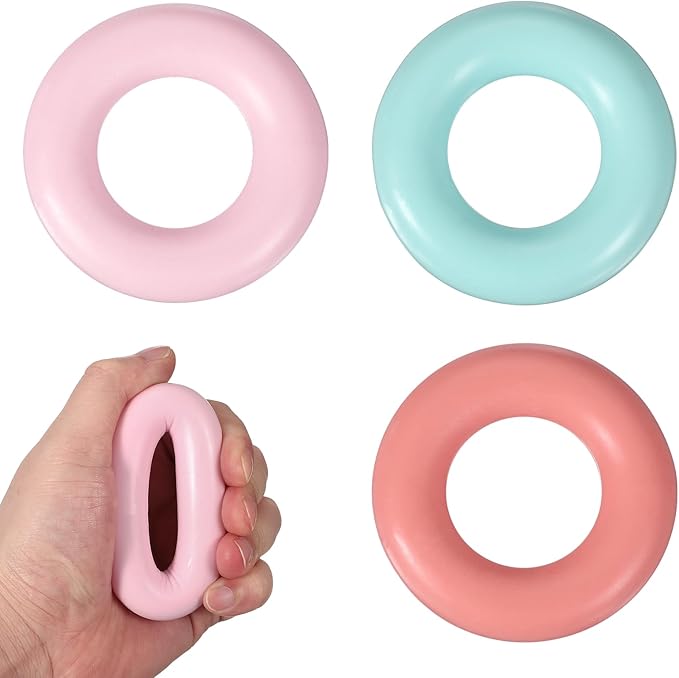 Grip Strength Trainer Rings, Portable Hand Grip Strengthener Finger Forearm Strengthener - Fitting for (Athletes/Rock Climbing/Workout/Fitness)
