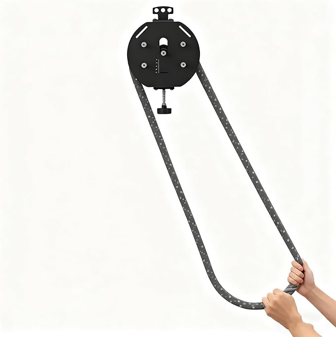 Endless Rope Machine for Home Gym - Adjustable Tricep Rope Attachment, 150kg Load Capacity, Max 30kg Resistance, Full Body Workout, Strength & Cardio Training Equipment