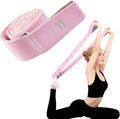 11 Loops Stretch Strap Stretch Band for Yoga Pilates Ballet Exercise and Gymnastics Non-Slip Fabric Resistance Band for Mobility Strength Training Leg Stretcher Belt Dance and Fitness