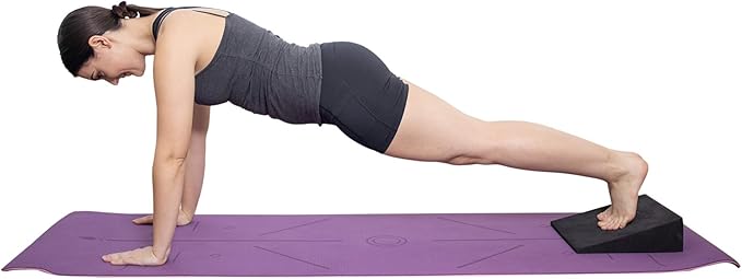 Lumia Wellness Adjustable 13" Foam Incline Slant Boards 4pc set - Professional Large Yoga Foam Wedge for Leg, Calf, Ankle, and Foot Stretching