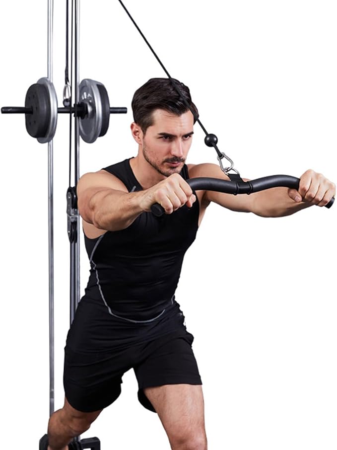 Pull Down Handle Comfortable Grip Ergonomic Gym Handle Fitness Equipment for Arm Back Shoulder Strength Training Tricep Rope Attachment