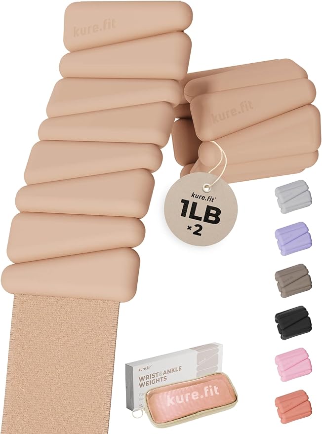 Pilates Weight | Wrist & Ankle Weights for Women | Weighted Bangles | 1LB/ 2LB Each (Set of 2)