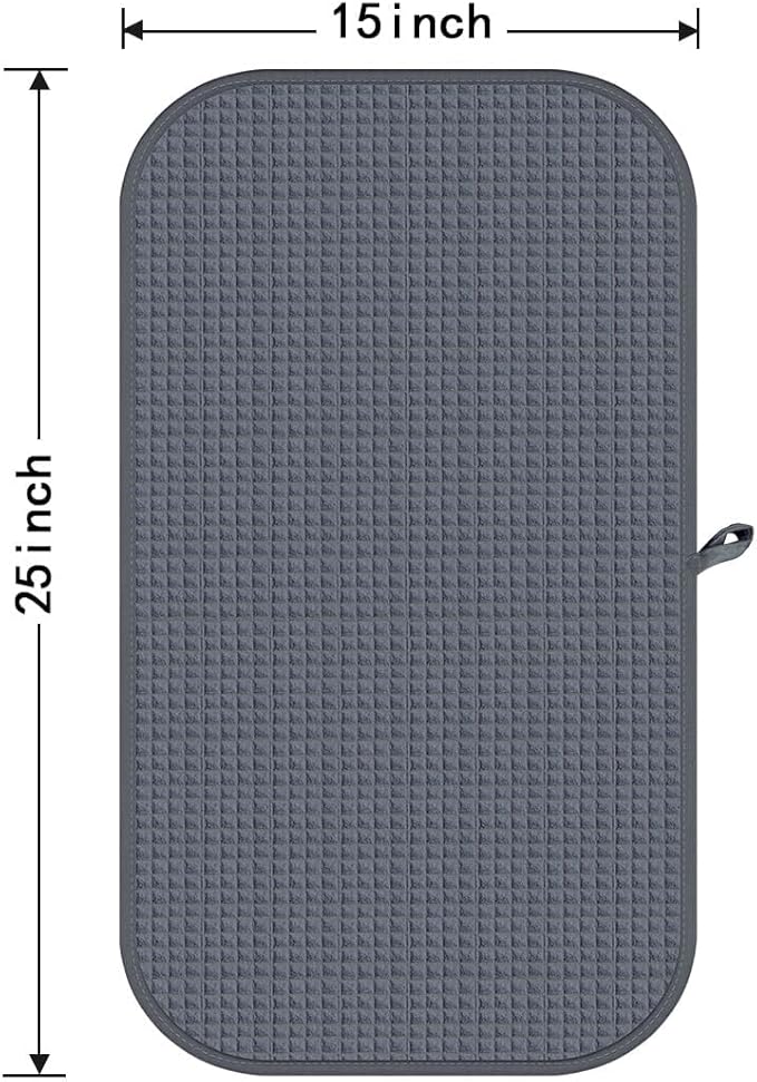 HOMEXCEL 4 Pack Microfiber Gym Towels Grey Fitness Towels Ultra Soft, Highly Absorbent and Quick Dry Towel for Gym, Shower, Hotel, Spa 15 x 25 Inch