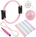Pilates Kit, Pilates Essentials Kit for Women, 15” Pilates Ring and Ball Set
