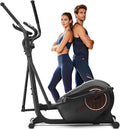 ANCHEER Elliptical Machine, Elliptical Exercise Machine for Home with Magnetic Driving System,14 Resistance Levels, Pulse & LCD Monitor, Elliptical Cardio, 400 Lbs Low Impact Elliptical